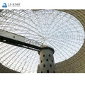 High quality new design large span Space Frame Steel Structure Spherical Dome Shed  for Coal Shed